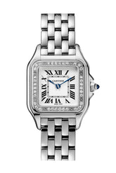 Cartier Panther Diamond Bezel Silver Dial W4Pn0007 Watch